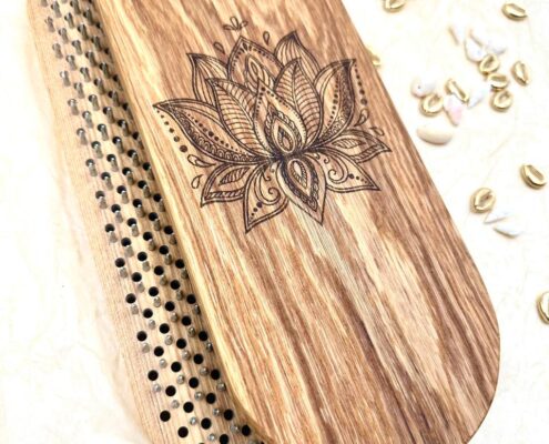 Sadhu Lotus board natural wood foto