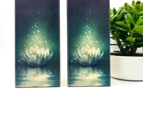 Sadhu-Brett, blaue Farbe, Lotus-Kugelnägel, 10 mm foto