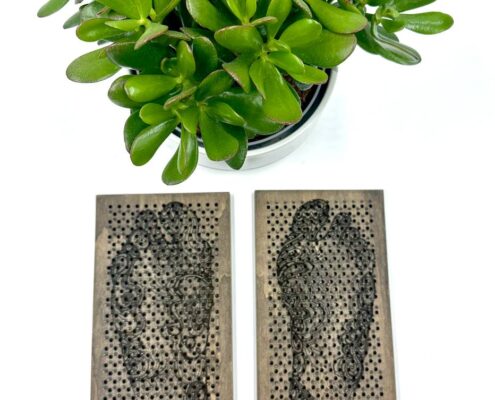 Доска Садху Гвоздь пуля 10 мм серая Луна