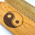 Wooden Sadhu board 10 mm - Natural tree - Yin Yang foto