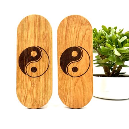 Pranadesk wooden Yin Yang foto