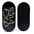 Black Sadhu Board with World Map Engraving foto