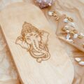 Sadhu board Ganesha white foto