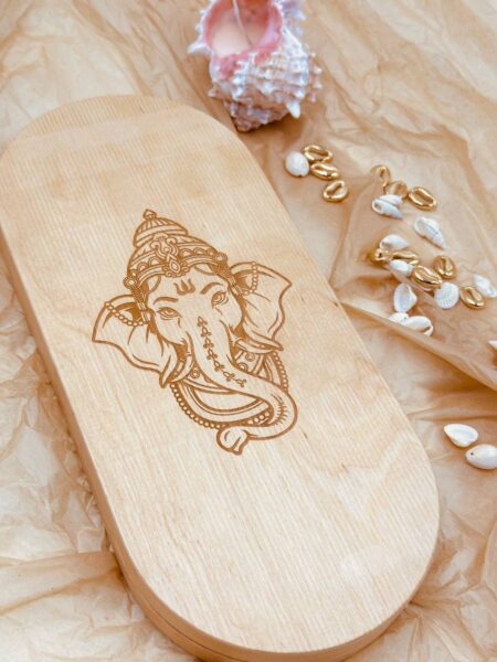 Sadhu board Ganesha white foto